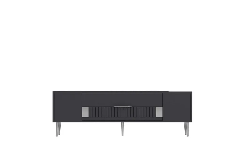 Anira Tv-bänk 150 cm, Antracit/Silver