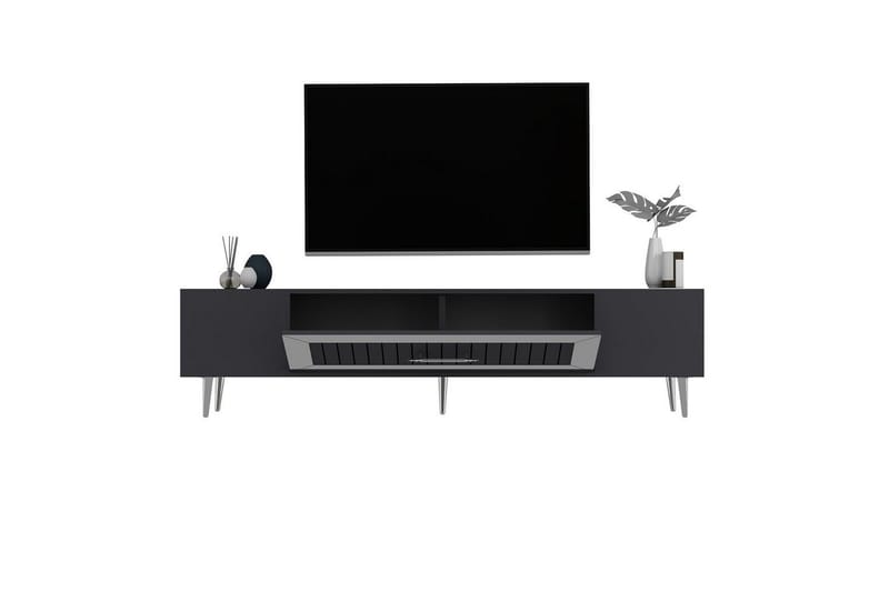 Anira Tv-bänk 150 cm - Antracit/Silver - Möbler - Vardagsrum - Tv-möbler & mediamöbler - Tv-bänkar