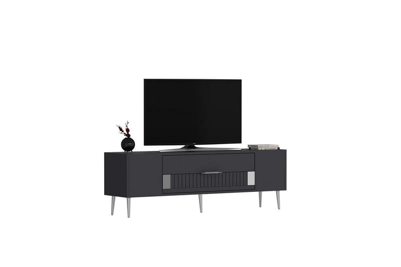 Anira Tv-bänk 150 cm - Antracit/Silver - Möbler - Vardagsrum - Tv-möbler & mediamöbler - Tv-bänkar