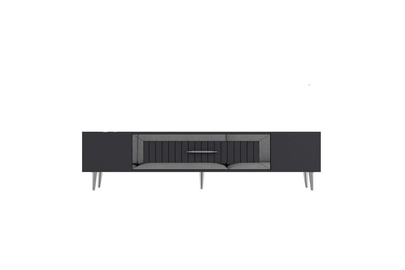Anira Tv-bänk 150 cm, Antracit/Silver