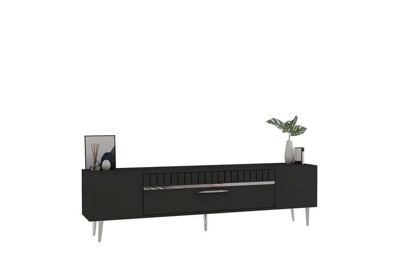 Anira Tv-bänk 150 cm - Antracit/Silver - Möbler - Vardagsrum - Tv-möbler & mediamöbler - Tv-bänkar