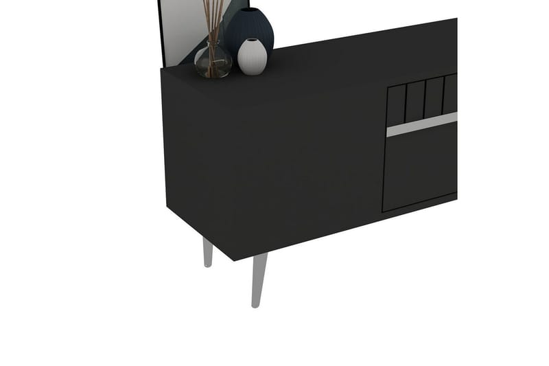 Anira Tv-bänk 150 cm - Antracit/Silver - Möbler - Vardagsrum - Tv-möbler & mediamöbler - Tv-bänkar