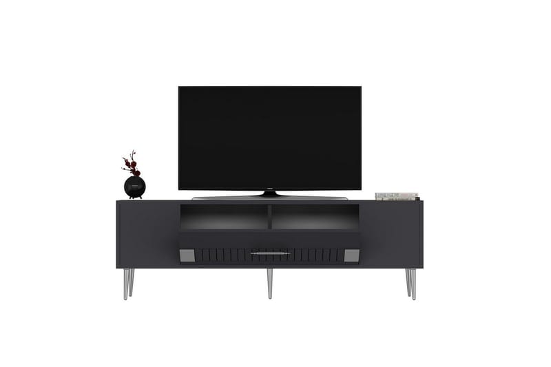 Anira Tv-bänk 150 cm - Antracit/Silver - Möbler - Vardagsrum - Tv-möbler & mediamöbler - Tv-bänkar