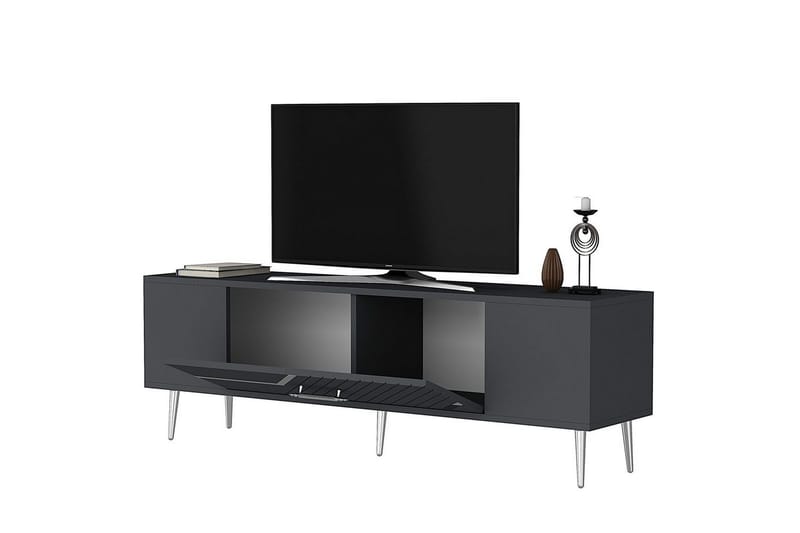 Anira Tv-bänk 150 cm - Antracit/Silver - Möbler - Vardagsrum - Tv-möbler & mediamöbler - Tv-bänkar