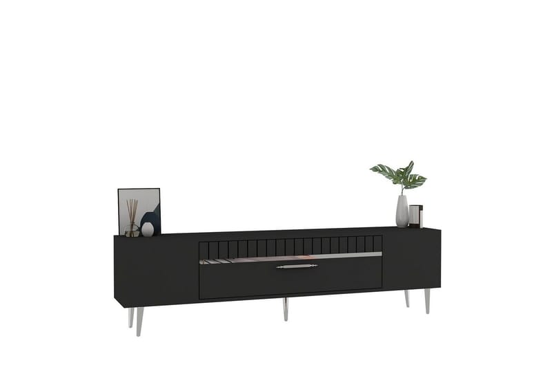 Anira Tv-bänk 150 cm - Antracit/Silver - Möbler - Vardagsrum - Tv-möbler & mediamöbler - Tv-bänkar