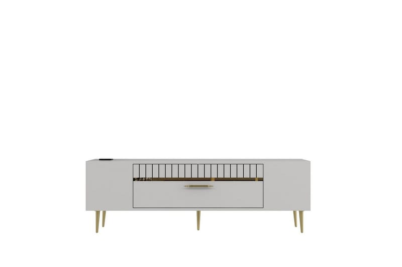 Anira Tv-bänk 150 cm - Vit/Guld - Möbler - Vardagsrum - Tv-möbler & mediamöbler - Tv-bänkar