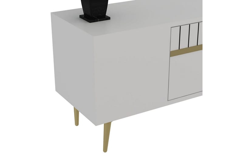 Anira Tv-bänk 150 cm - Vit/Guld - Möbler - Vardagsrum - Tv-möbler & mediamöbler - Tv-bänkar