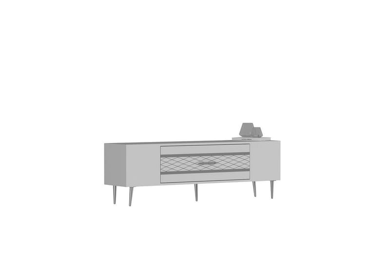 Anira Tv-bänk 150 cm - Vit/Silver - Möbler - Vardagsrum - Tv-möbler & mediamöbler - Tv-bänkar