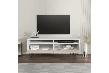 Anvor Tv-bänk 140 cm - Vit/Beige - Möbler - Vardagsrum - Tv-möbler & mediamöbler - Tv-bänkar
