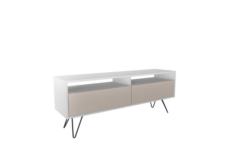 Anvor Tv-bänk 140 cm - Vit/Beige - Möbler - Vardagsrum - Tv-möbler & mediamöbler - Tv-bänkar