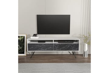 Anvor Tv-bänk 140 cm - Vit/Svart - Möbler - Vardagsrum - Tv-möbler & mediamöbler - Tv-bänkar