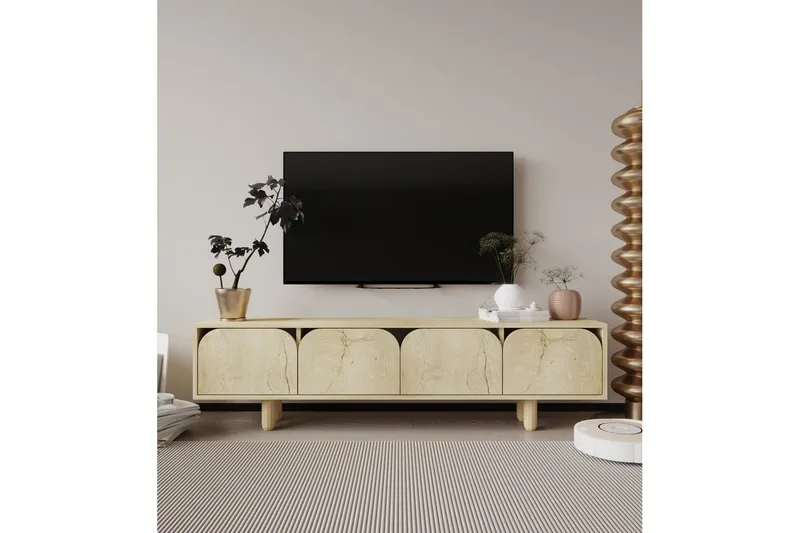 Arvo Tv-stativ 180x30 cm - Brun - Möbler - Vardagsrum - Tv-möbler & mediamöbler - Tv-väggfästen & mediastativ - Tv stativ & väggfästen