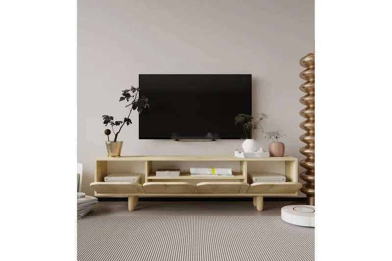 Arvo Tv-stativ 180x30 cm - Brun - Möbler - Vardagsrum - Tv-möbler & mediamöbler - Tv-väggfästen & mediastativ - Tv stativ & väggfästen