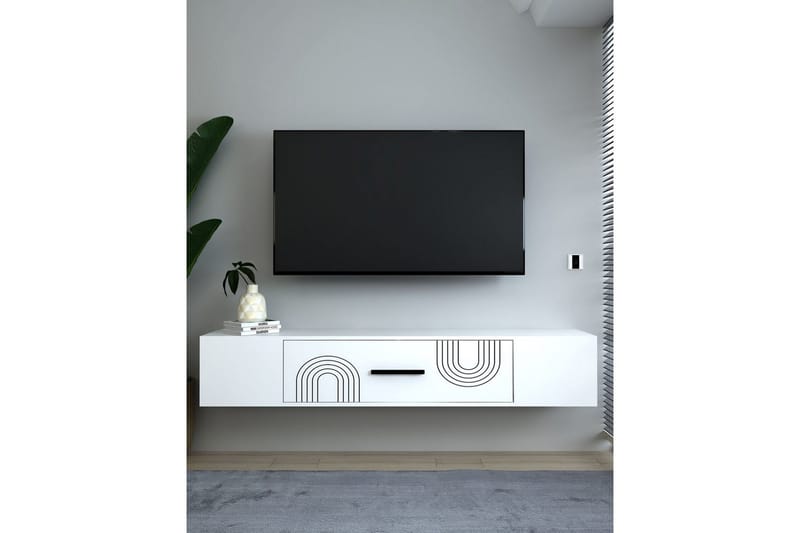 Avryn Tv-bänk 150 cm - Vit - Möbler - Vardagsrum - Tv-möbler & mediamöbler - Tv-bänkar