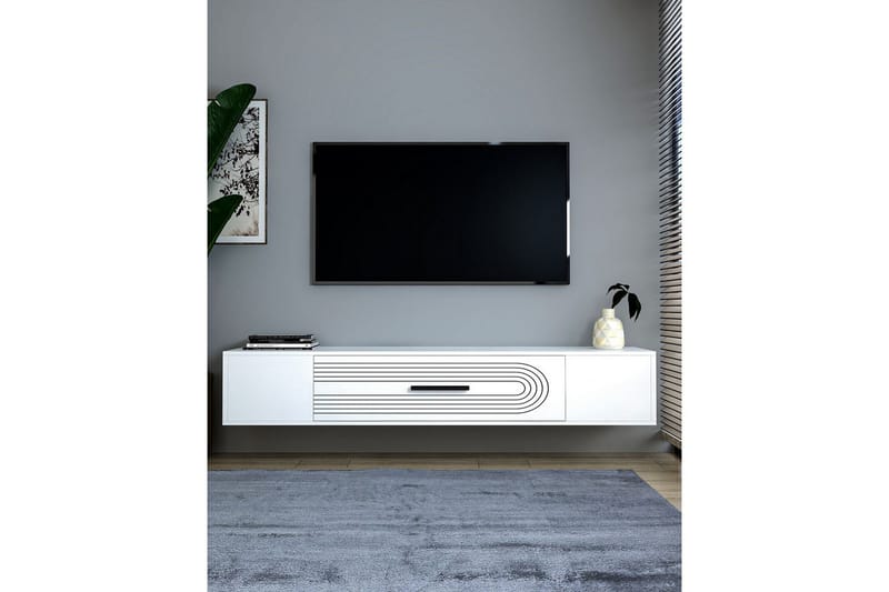 Avryn Tv-bänk 150 cm - Vit - Möbler - Vardagsrum - Tv-möbler & mediamöbler - Tv-bänkar