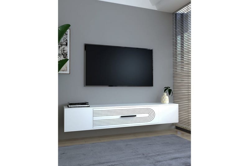 Avryn Tv-bänk 150 cm - Vit - Möbler - Vardagsrum - Tv-möbler & mediamöbler - Tv-bänkar