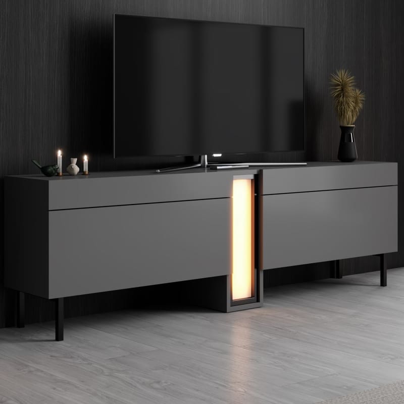 Berriaren TV-bänk 180 cm - Antracit - Möbler - Vardagsrum - Tv-möbler & mediamöbler - Tv-väggfästen & mediastativ - Tv stativ & väggfästen