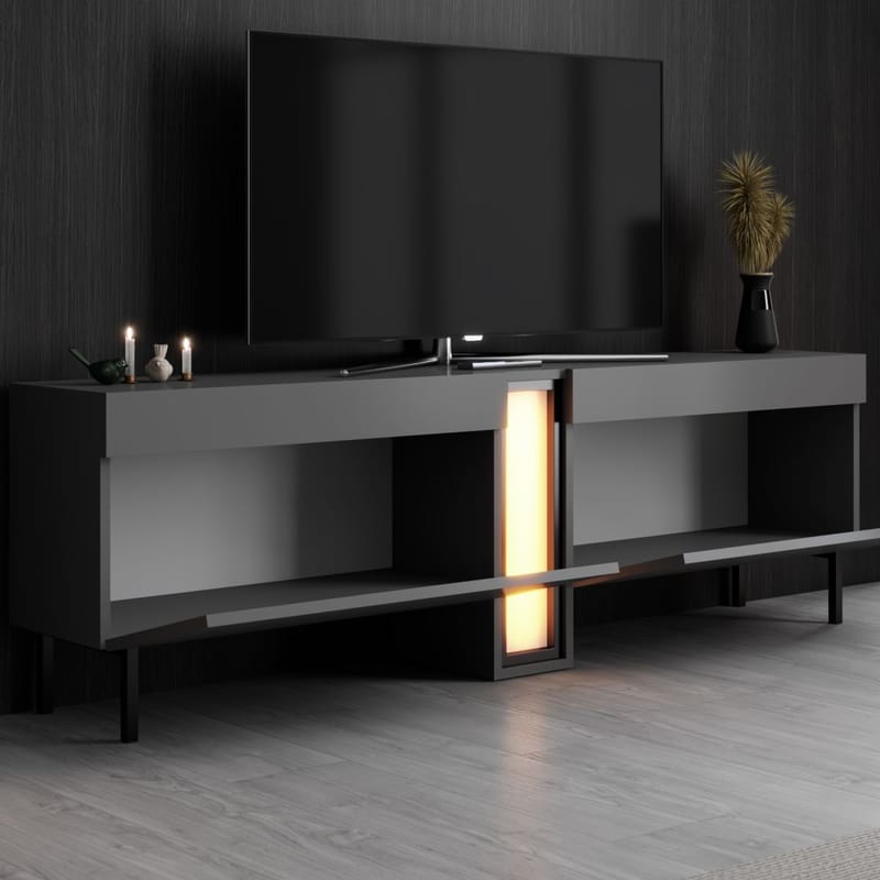 Berriaren TV-bänk 180 cm - Antracit - Möbler - Vardagsrum - Tv-möbler & mediamöbler - Tv-väggfästen & mediastativ - Tv stativ & väggfästen