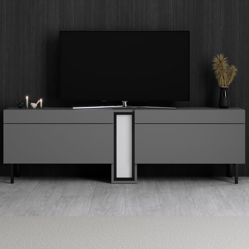 Berriaren TV-bänk 180 cm - Antracit - Möbler - Vardagsrum - Tv-möbler & mediamöbler - Tv-väggfästen & mediastativ - Tv stativ & väggfästen
