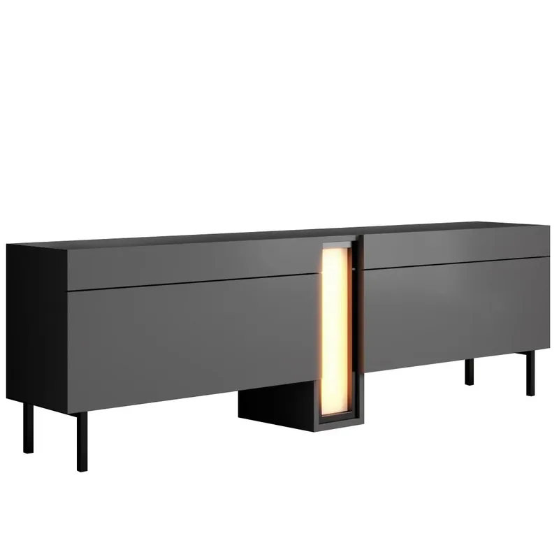 Berriaren TV-bänk 180 cm - Antracit - Möbler - Vardagsrum - Tv-möbler & mediamöbler - Tv-väggfästen & mediastativ - Tv stativ & väggfästen
