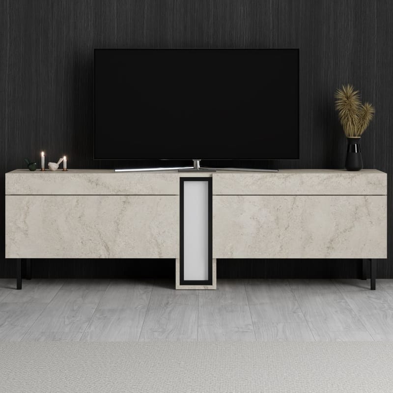 Berriaren TV-bänk 180 cm - Travertin - Möbler - Vardagsrum - Tv-möbler & mediamöbler - Tv-väggfästen & mediastativ - Tv stativ & väggfästen