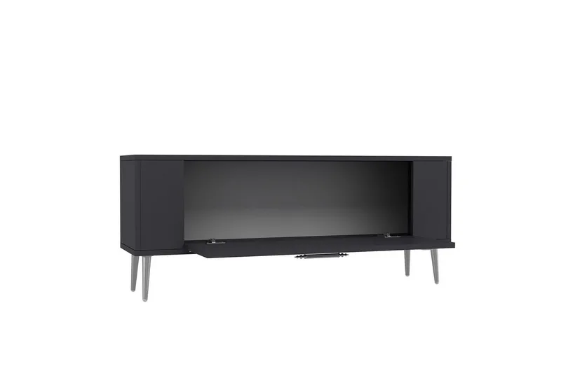 Beyra Tv-bänk 120 cm - Antracit/Silver - Möbler - Vardagsrum - Tv-möbler & mediamöbler - Tv-bänkar