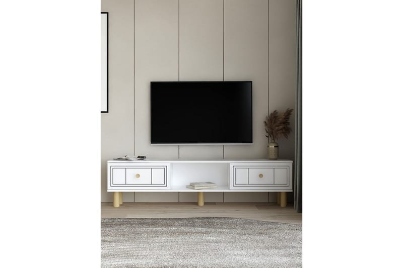 Bohem Tv-stativ 150x30 cm - Vit - Möbler - Vardagsrum - Tv-möbler & mediamöbler - Tv-väggfästen & mediastativ - Tv stativ & väggfästen
