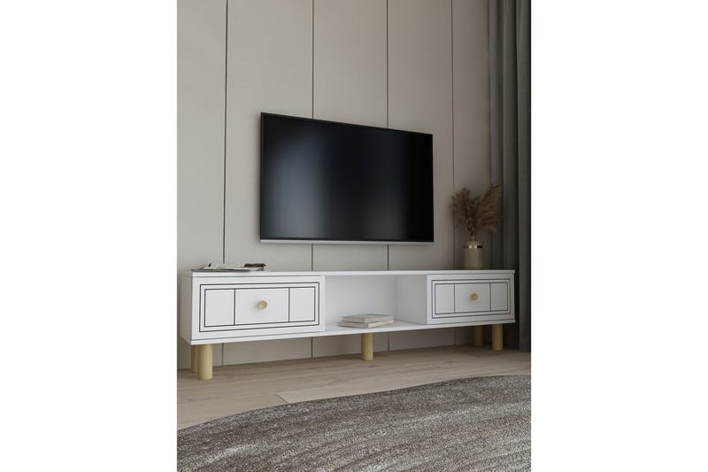 Bohem Tv-stativ 150x30 cm - Vit - Möbler - Vardagsrum - Tv-möbler & mediamöbler - Tv-väggfästen & mediastativ - Tv stativ & väggfästen