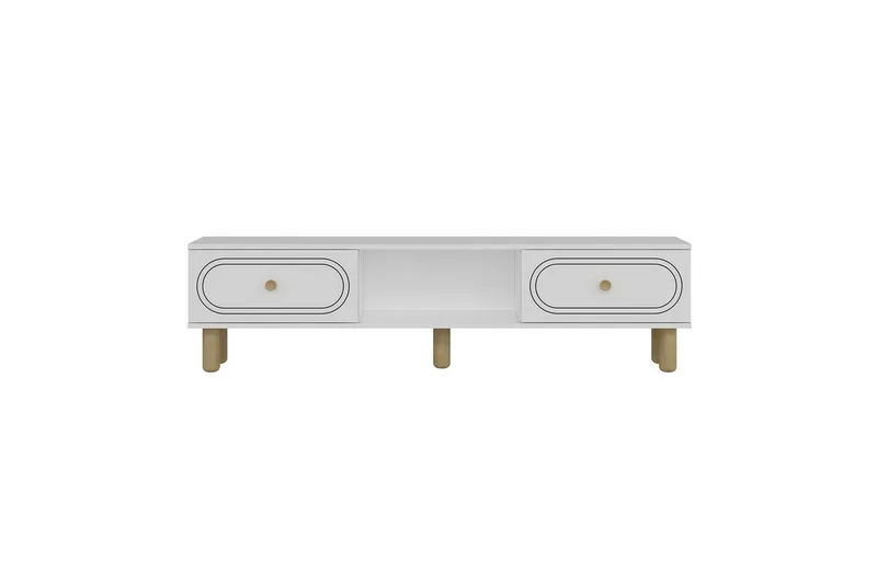 Bohem Tv-stativ 150x83 cm - Vit - Möbler - Vardagsrum - Tv-möbler & mediamöbler - Tv-väggfästen & mediastativ - Tv stativ & väggfästen