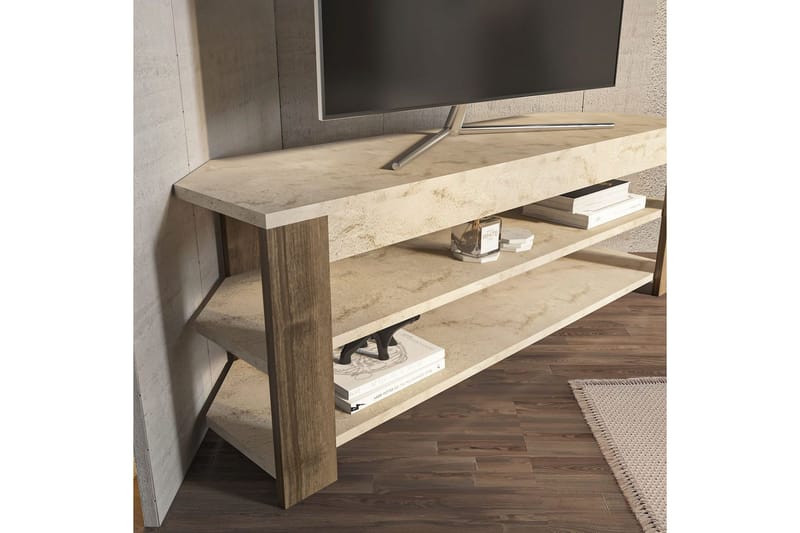 Bralyn Tv-bänk 120 cm - Vit/Ek - Möbler - Vardagsrum - Tv-möbler & mediamöbler - Tv-bänkar