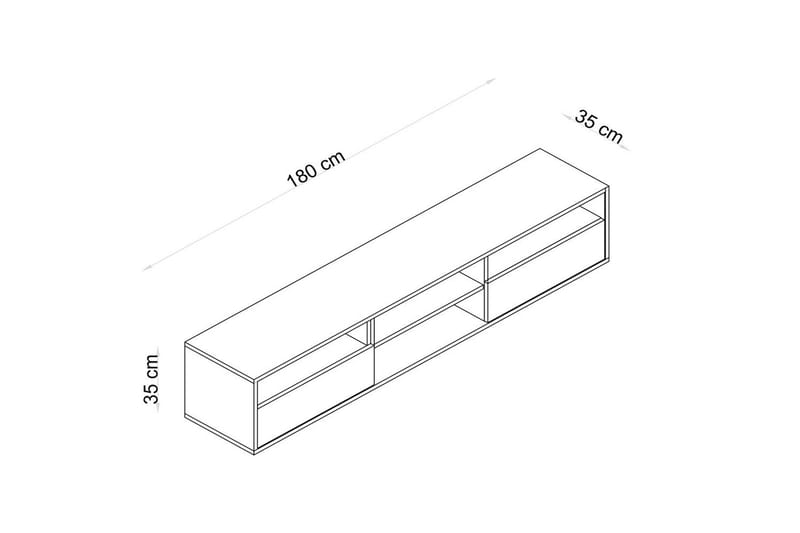 Brivor Tv-bänk 180 cm - Ek - Möbler - Vardagsrum - Tv-möbler & mediamöbler - Tv-bänkar