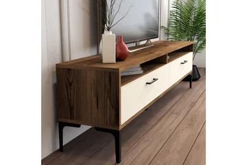 Brutorp Tv-bänk 180 cm - Valnöt/Cream - Möbler - Vardagsrum - Tv-möbler & mediamöbler - Tv-bänkar