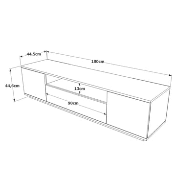 Brynnor Tv-bänk 180 cm - Valnöt - Möbler - Vardagsrum - Tv-möbler & mediamöbler - Tv-bänkar