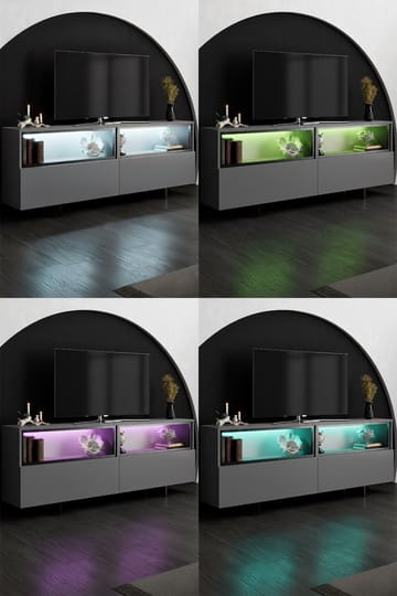 Cielieucel TV-bänk 180 cm - Antracit - Möbler - Vardagsrum - Tv-möbler & mediamöbler - Tv-bänkar