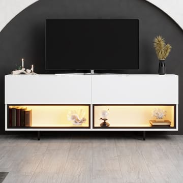 Cielieucel TV-bänk 180 cm - Vit - Möbler - Vardagsrum - Tv-möbler & mediamöbler - Tv-bänkar