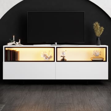 Cielieucel TV-bänk 180 cm - Vit - Möbler - Vardagsrum - Tv-möbler & mediamöbler - Tv-bänkar