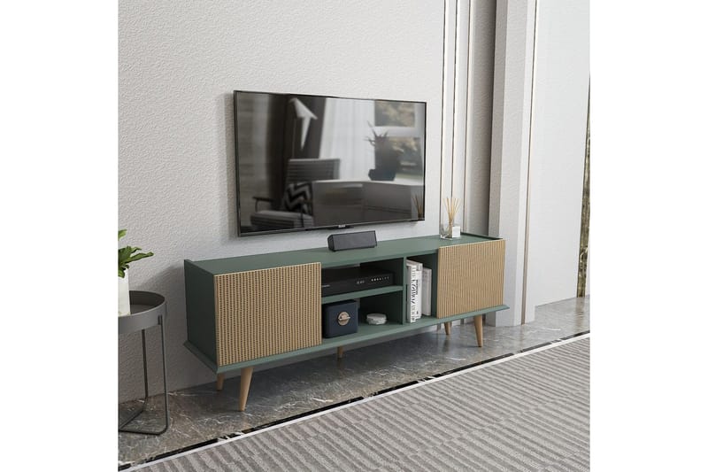 Corvo Tv-bänk 154,4 cm - Light Brun/Grön - Möbler - Vardagsrum - Tv-möbler & mediamöbler - Tv-bänkar