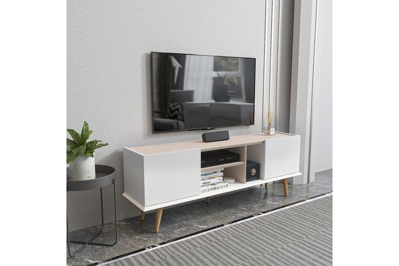 Corvo Tv-bänk 154,4 cm - Vit/Beige - Möbler - Vardagsrum - Tv-möbler & mediamöbler - Tv-bänkar
