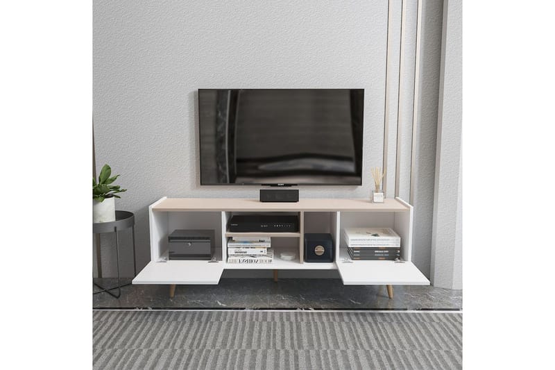 Corvo Tv-bänk 154,4 cm - Vit/Beige - Möbler - Vardagsrum - Tv-möbler & mediamöbler - Tv-bänkar