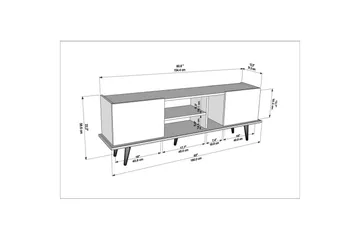 Corvo Tv-bänk 154,4 cm - Vit/Beige - Möbler - Vardagsrum - Tv-möbler & mediamöbler - Tv-bänkar