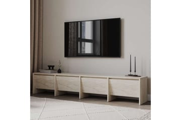 Crala Golvstående Tv-bänk 180 cm med Förvaring i Trä - Beige - Möbler - Vardagsrum - Tv-möbler & mediamöbler - Tv-bänkar