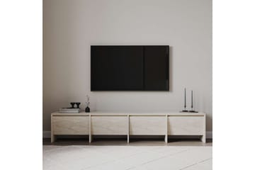 Crala Golvstående Tv-bänk 180 cm med Förvaring i Trä - Beige - Möbler - Vardagsrum - Tv-möbler & mediamöbler - Tv-bänkar