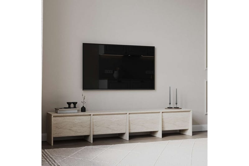 Crala Tv-bänk 180 cm - Travertine - Möbler - Vardagsrum - Tv-möbler & mediamöbler - Tv-bänkar