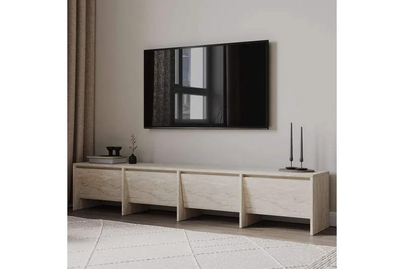 Crala Tv-bänk 180 cm - Travertine - Möbler - Vardagsrum - Tv-möbler & mediamöbler - Tv-bänkar