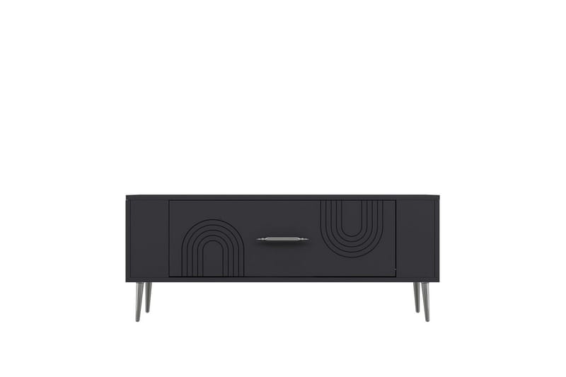 Deyric Tv-bänk 120 cm - Antracit/Silver - Möbler - Vardagsrum - Tv-möbler & mediamöbler - Tv-bänkar