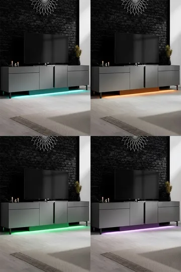 Djarhint TV-bänk 180 cm - Antracit - Möbler - Vardagsrum - Tv-möbler & mediamöbler - Tv-bänkar