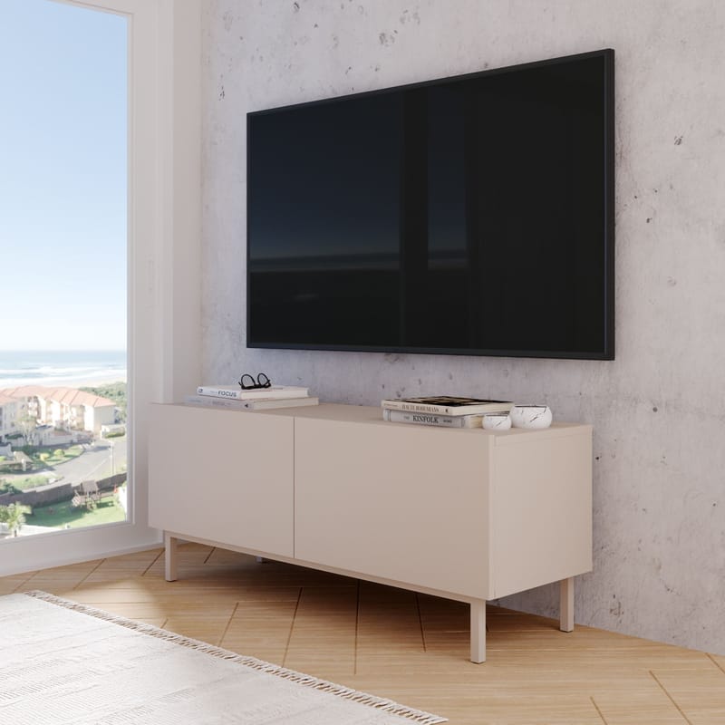 Dorel TV-bänk 120x47,3x36,8 cm - Sand - Möbler - Vardagsrum - Tv-möbler & mediamöbler - Tv-väggfästen & mediastativ - Tv stativ & väggfästen