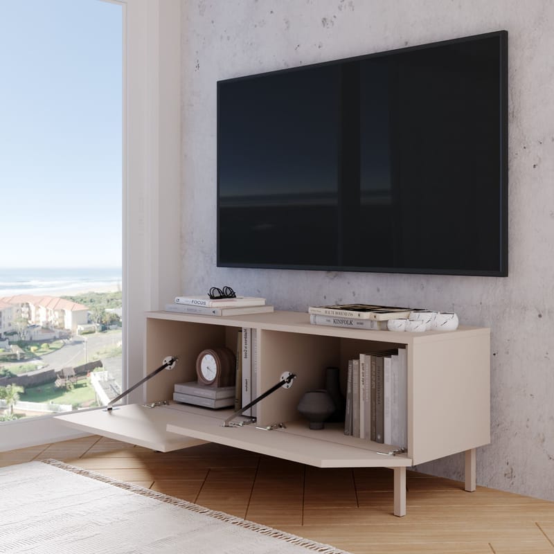 Dorel TV-bänk 120x47,3x36,8 cm - Sand - Möbler - Vardagsrum - Tv-möbler & mediamöbler - Tv-väggfästen & mediastativ - Tv stativ & väggfästen