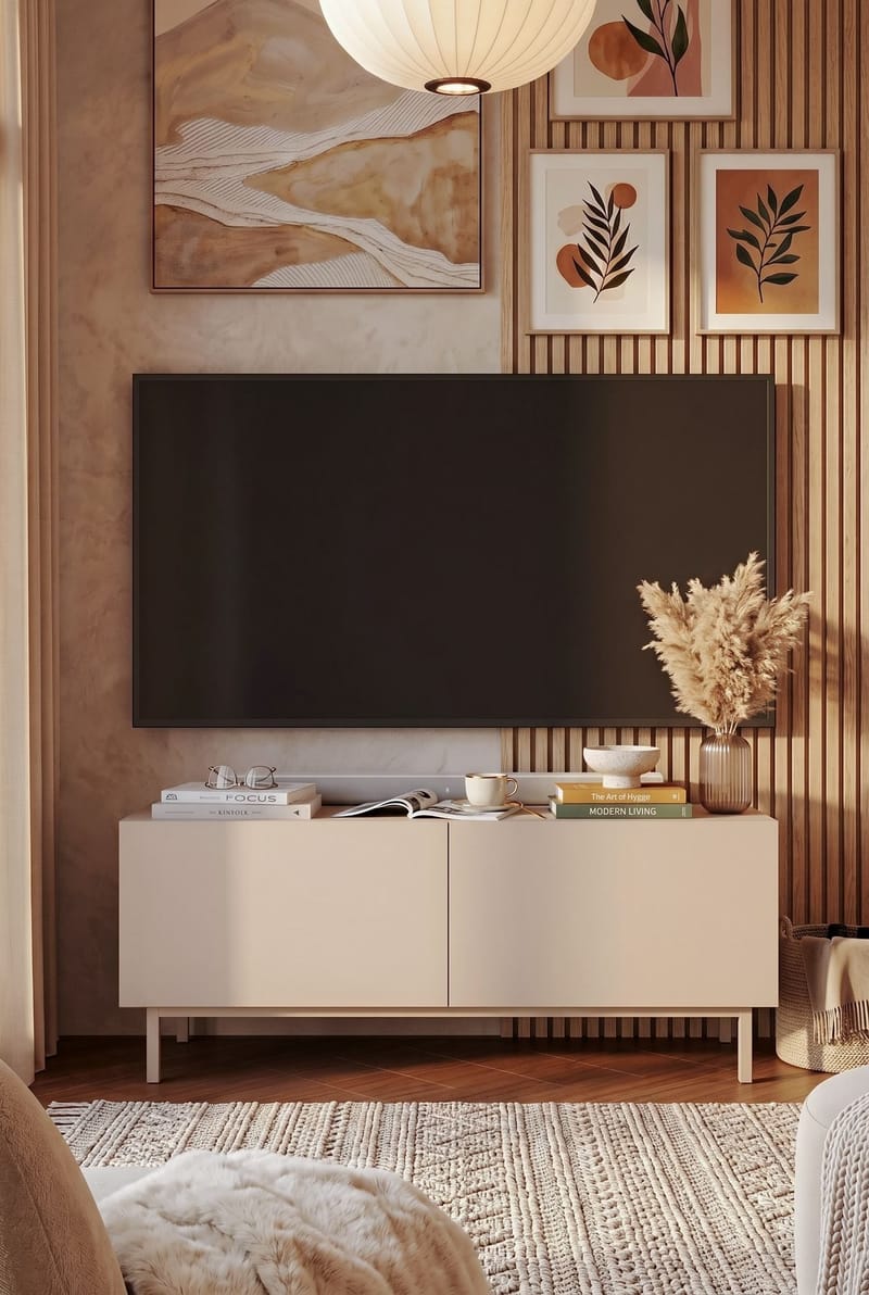 Dorel TV-bänk 120x47,3x36,8 cm - Sand - Möbler - Vardagsrum - Tv-möbler & mediamöbler - Tv-väggfästen & mediastativ - Tv stativ & väggfästen
