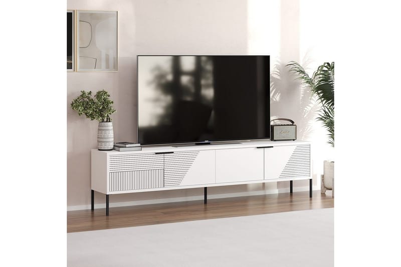 Dorellez Tv-bänk 180 cm - Vit - Möbler - Vardagsrum - Tv-möbler & mediamöbler - Tv-bänkar